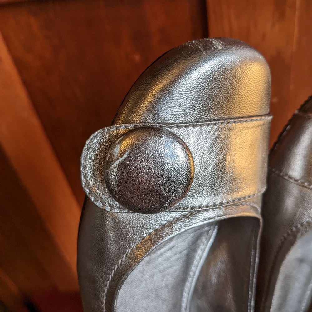 Silver Ecco Flats - image 5